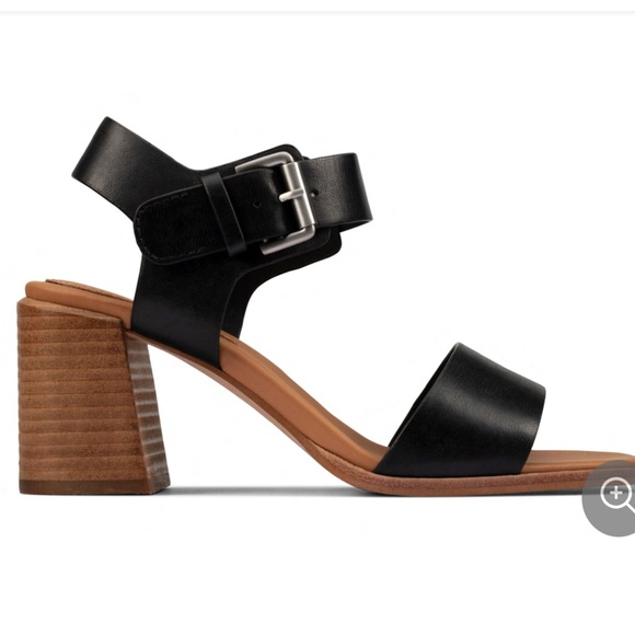 Clarks Block Heel Sandal Clarks Ladies Landra 70 Strap - Picture 2 of 5